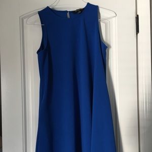 Blue knee length dress